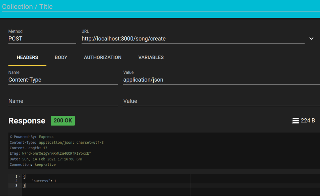 Setting /static type in RESTer
